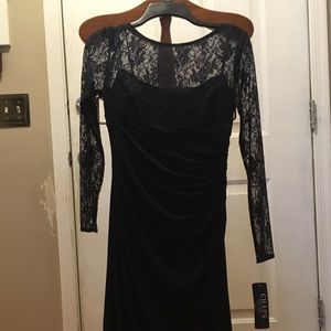 Midnight blue cocktail dress
